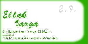 ellak varga business card